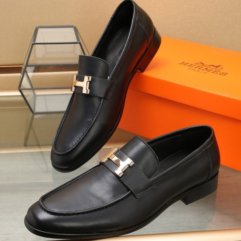 H**mes leather shoes